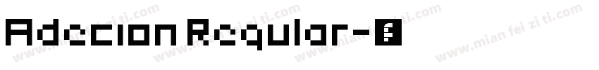 Adecion Regular字体转换
